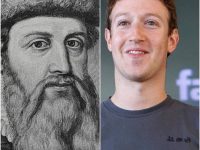Gutenberg vdiq, rroftë Zuckerberg